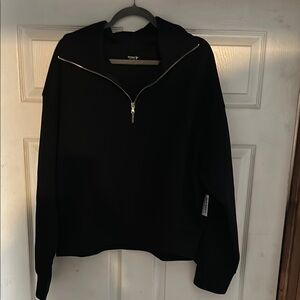 Old Navy Black Half-Zip Sweater